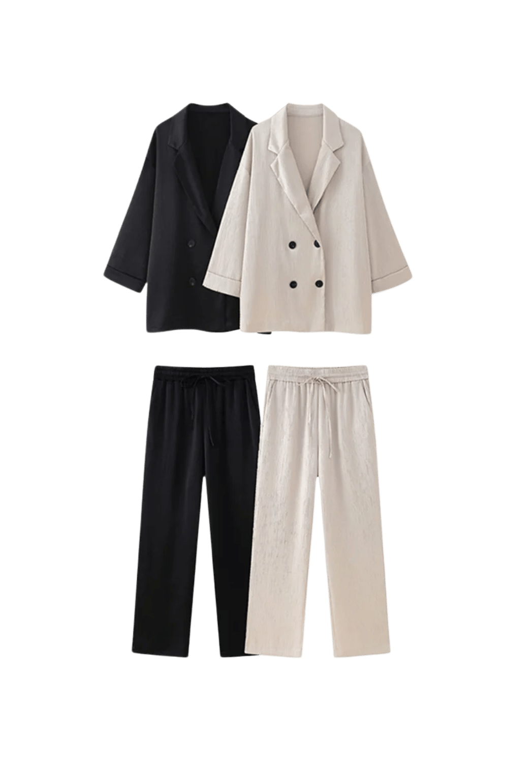 Ensemble Veste et Pantalon en satin LUXEFIT™