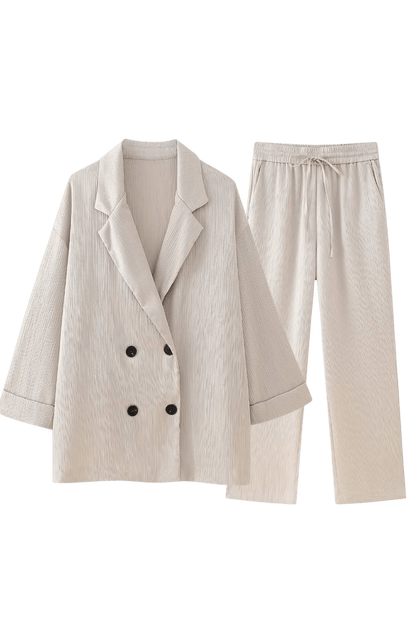 Ensemble Veste et Pantalon en satin LUXEFIT™